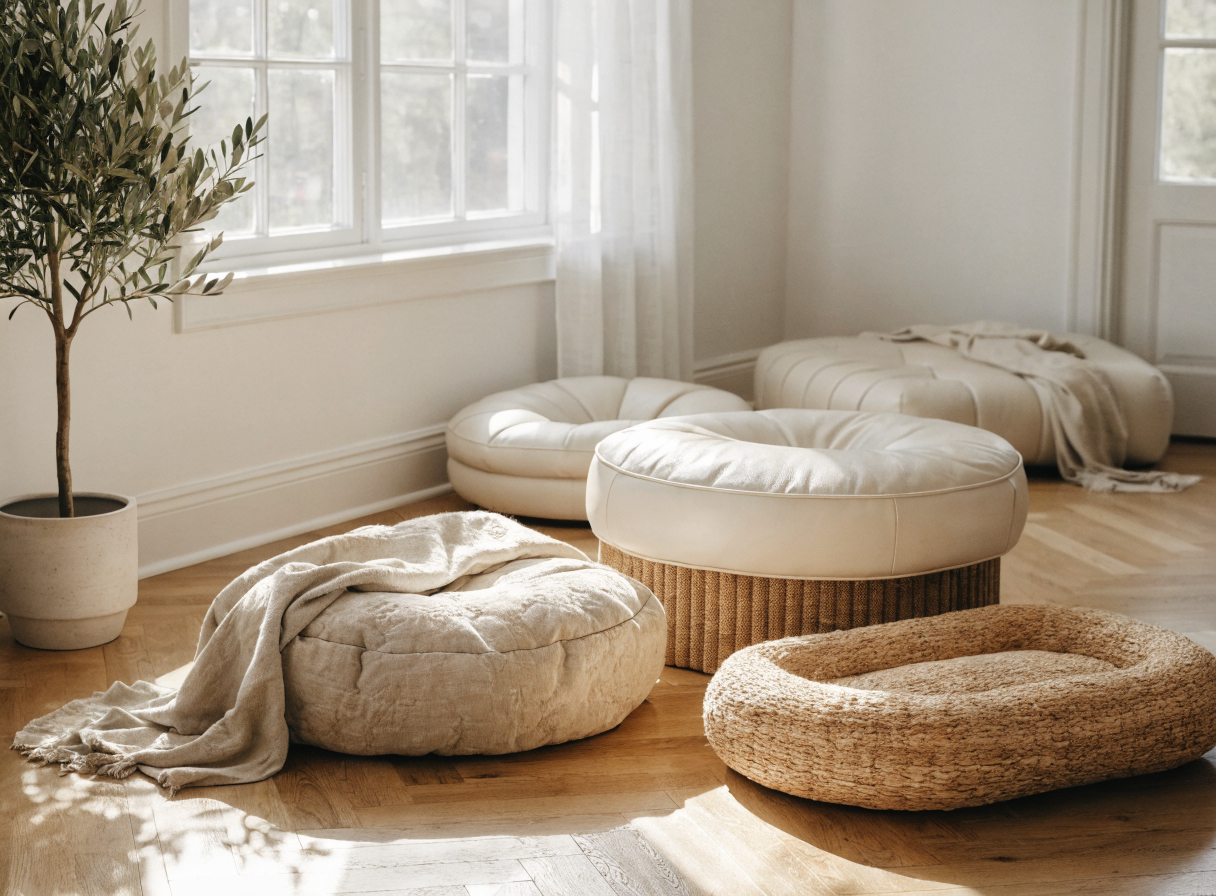 The Haven Bolster — hero lifestyle in minimalist home