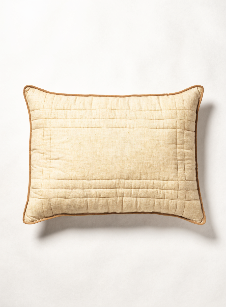 The Linen Mat — flat washed linen dog mattress bed