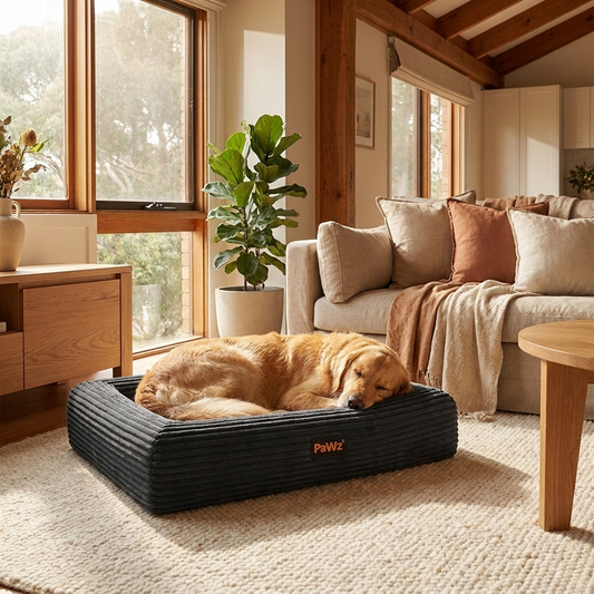 The Corduroy Bed grey lifestyle 1