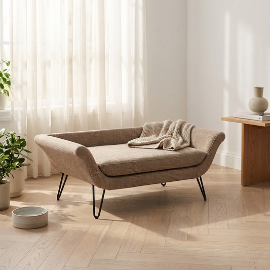 The Elevated Sofa — lifestyle | PawHaus Co premium dog bed