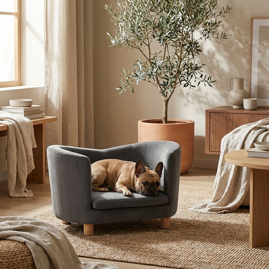 The Armchair — lifestyle | PawHaus Co premium dog bed