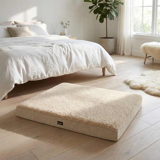 The Linen Mat — lifestyle | PawHaus Co premium dog bed