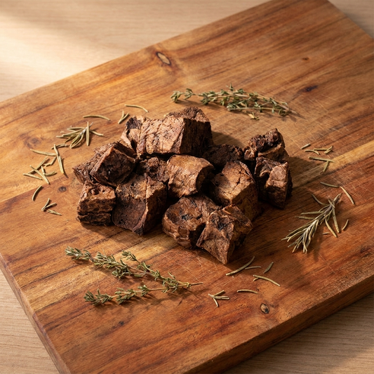 Lamb Lung cube dog treats — single-ingredient premium natural treat