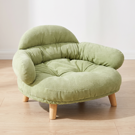 The Cocoon elevated cat sofa |c:sage-green