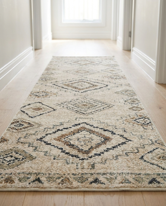The Runner washable non-slip floor rug in a hallway | PawHaus Co