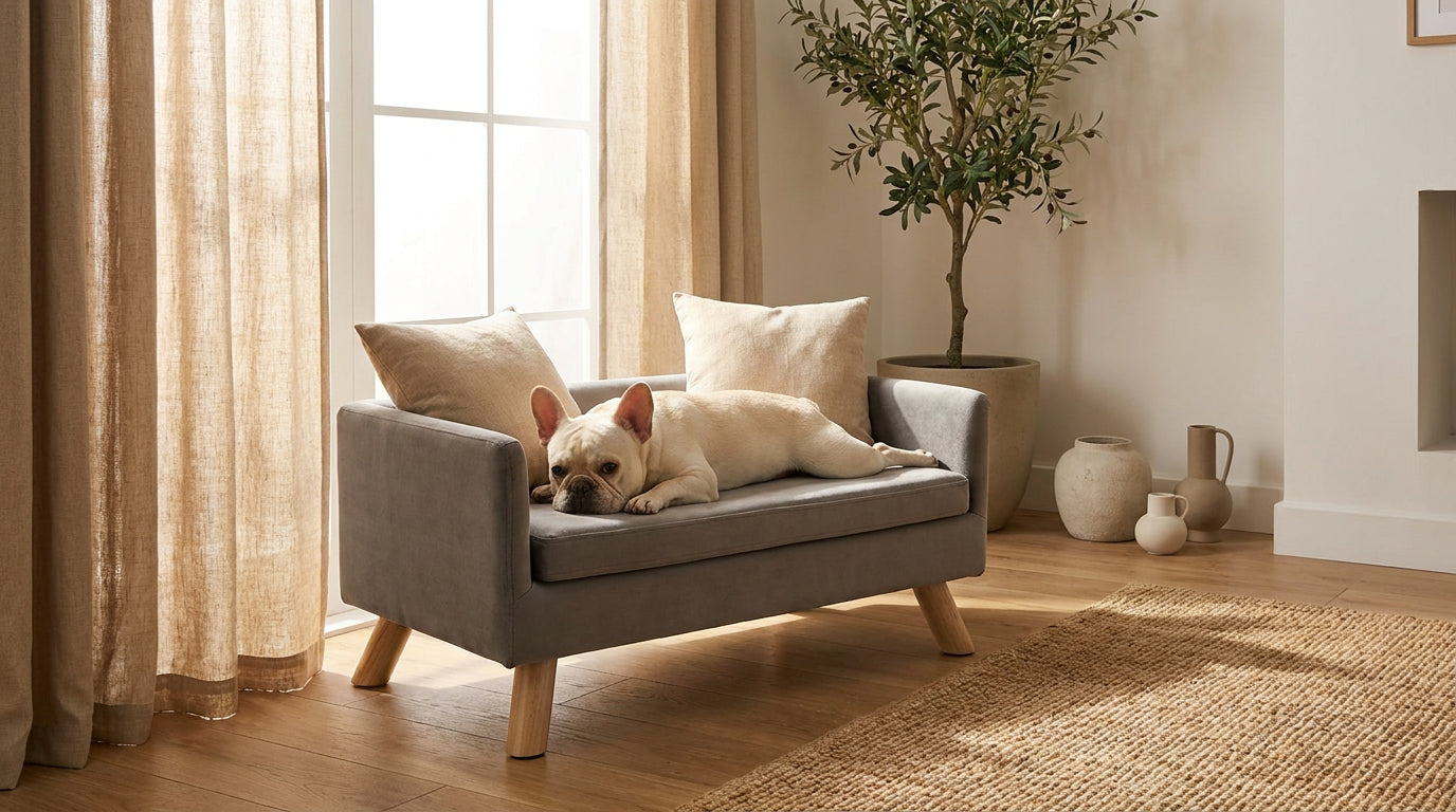 PawHaus Co premium dog beds styled in a modern Australian home